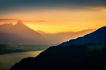 Harder Kulm, Sonnenuntergang