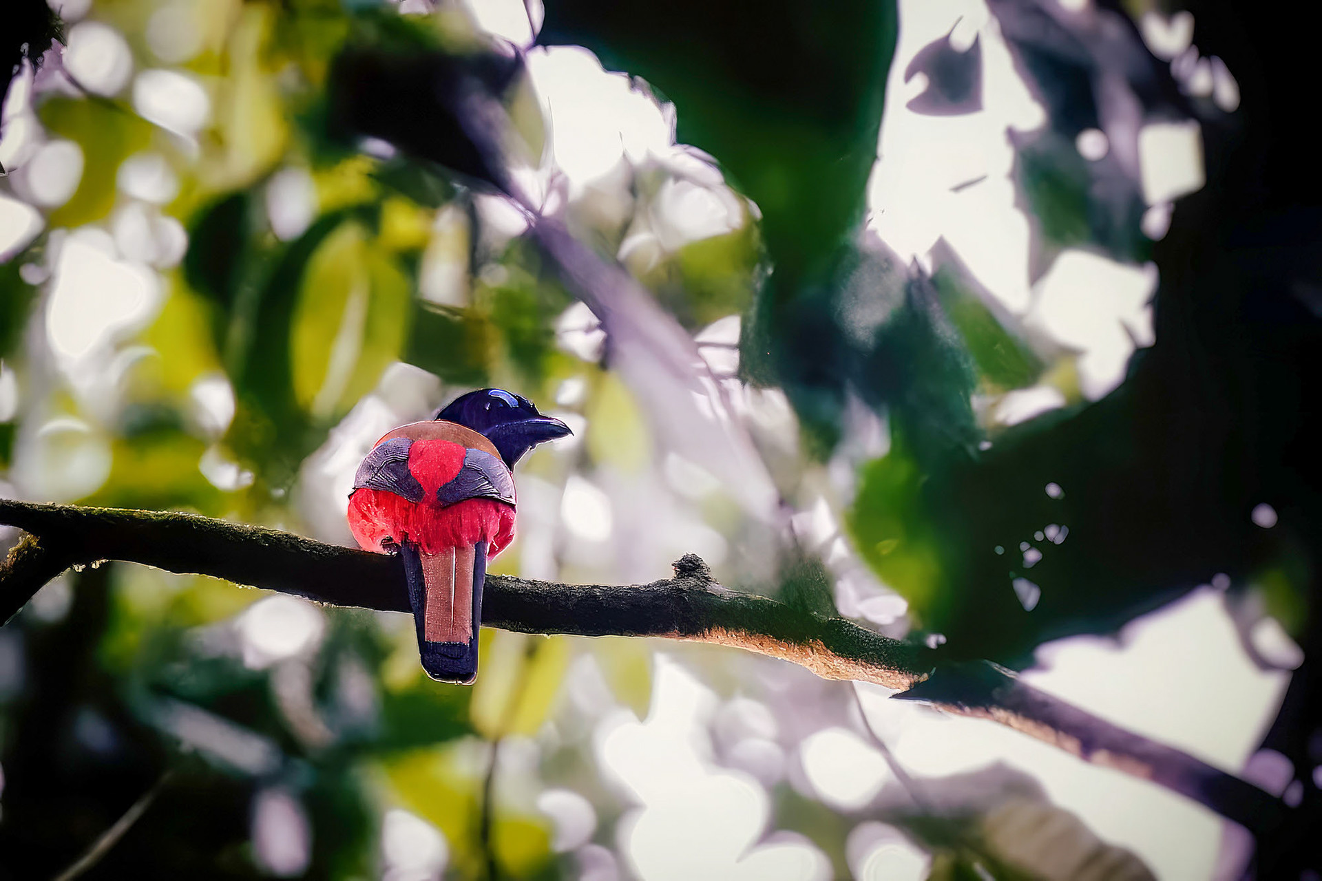 Rotbürzel-Trogon